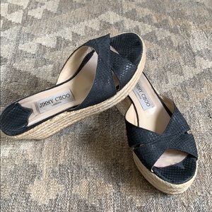Jimmy Choo platform sandals, sz 8